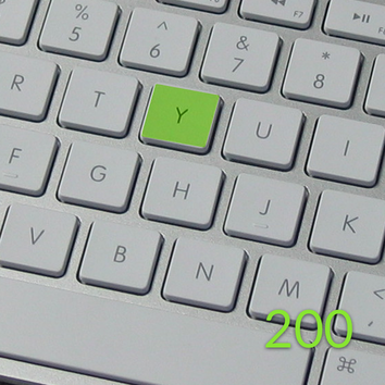 Ćwiczenie na 200 wyrazach z literą 'y'